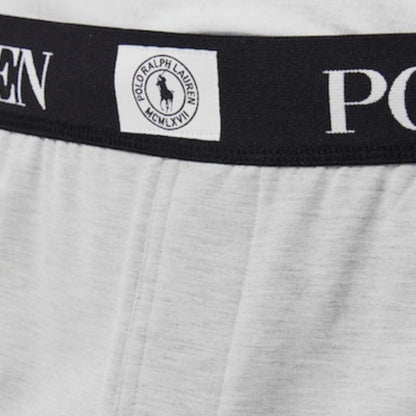 RALPH LAUREN PUCK T-SHIRT & JERSEY SHORTS SET GREY