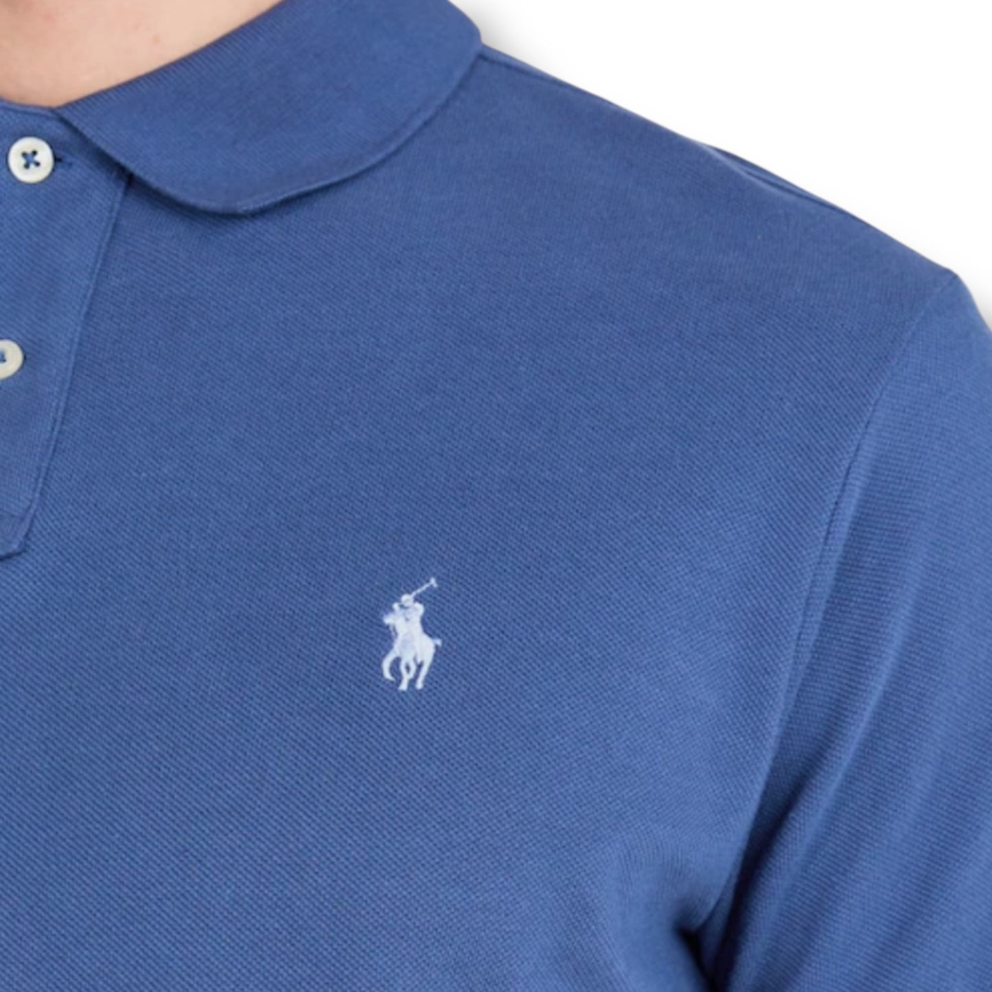 RALPH LAUREN CUSTOM FIT POLO SHIRT ROYAL BLUE