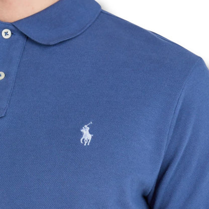 RALPH LAUREN CUSTOM FIT POLO SHIRT ROYAL BLUE