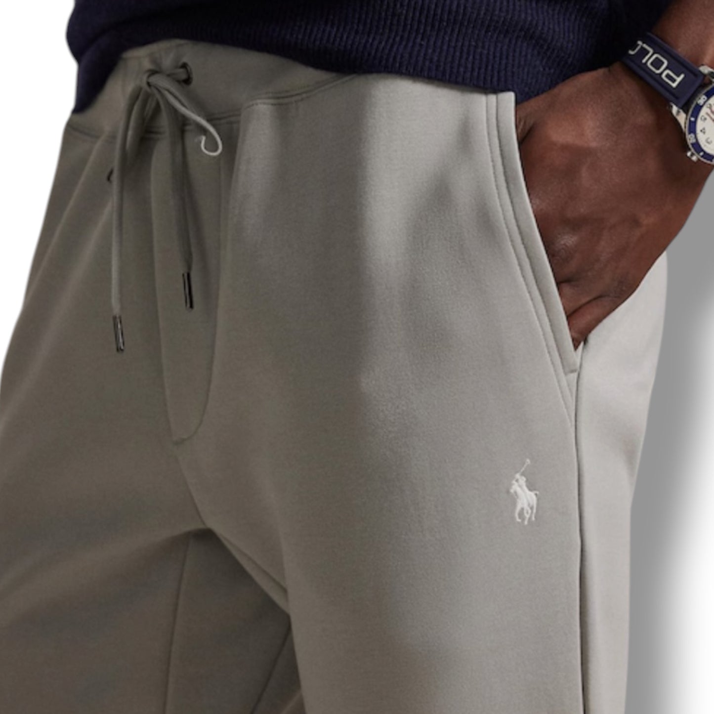 RALPH LAUREN FULL TRACKSUIT SWEATSHIRT & JOGGERS SET SOFT GREY