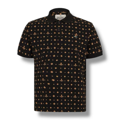 VIVIENNE WESTWOOD ALL OVER ORB LOGO POLO SHIRT