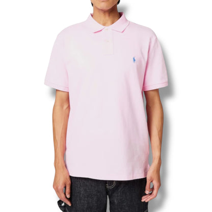 RALPH LAUREN CUSTOM FIT POLO SHIRT PINK