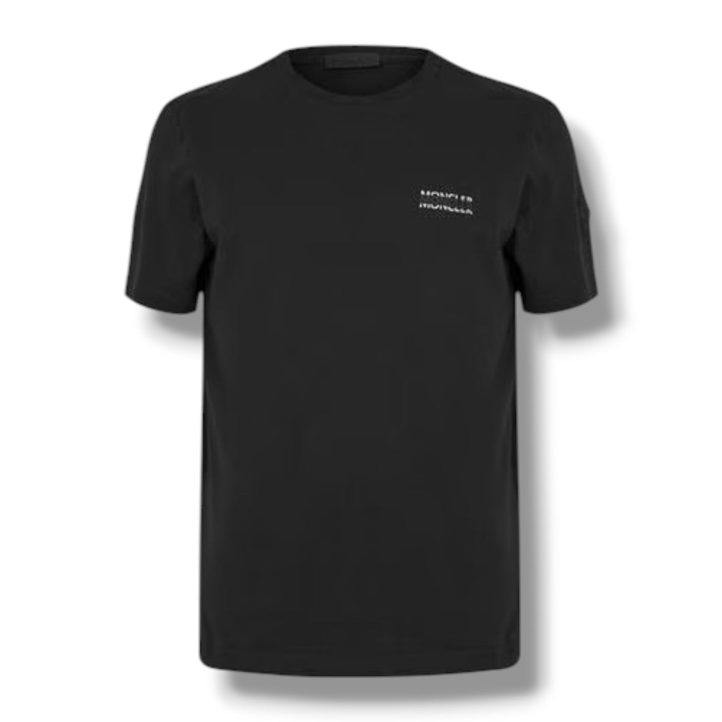 MONCLER SPLIT LOGO T-SHIRT BLACK