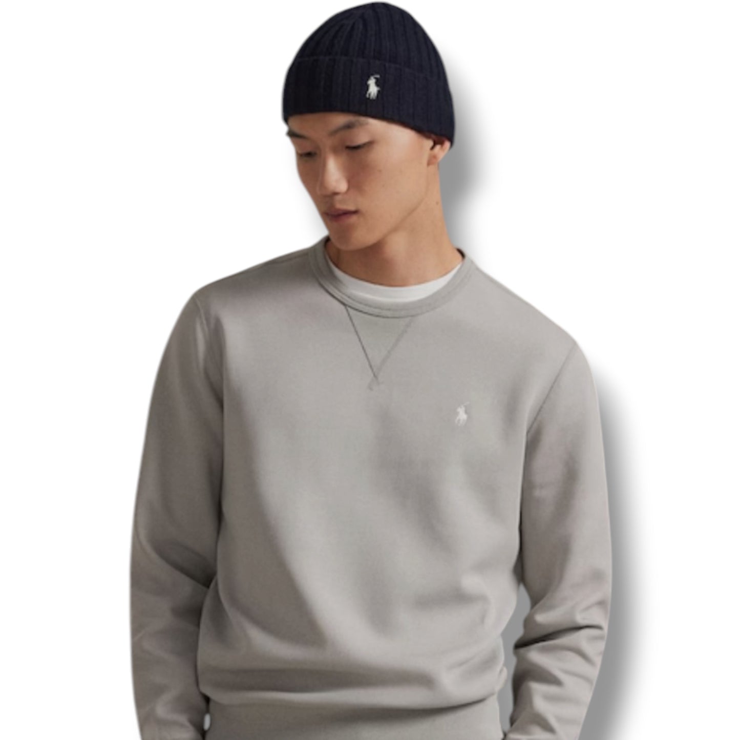 RALPH LAUREN FULL TRACKSUIT SWEATSHIRT & JOGGERS SET SOFT GREY