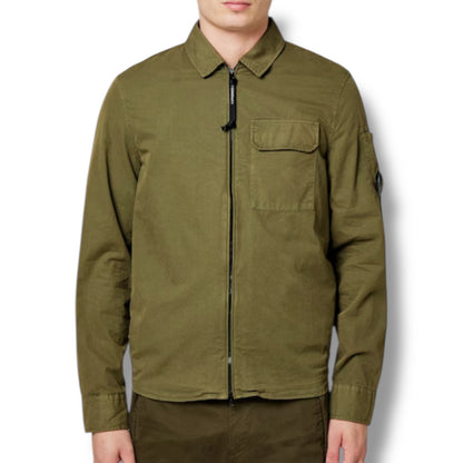 CP COMPANY LENS OVERSHIRT IVY GREEN