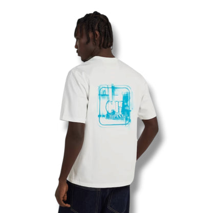 CP COMPANY METROPOLIS BACK STENCIL LOGO T-SHIRT WHITE