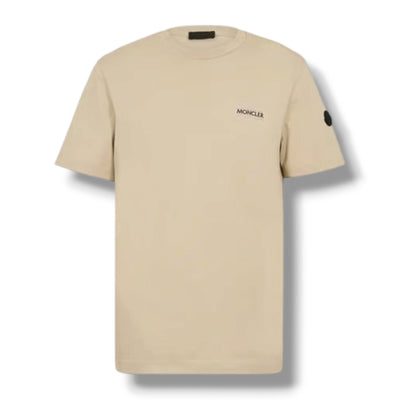 MONCLER SPLIT LOGO T-SHIRT BEIGE