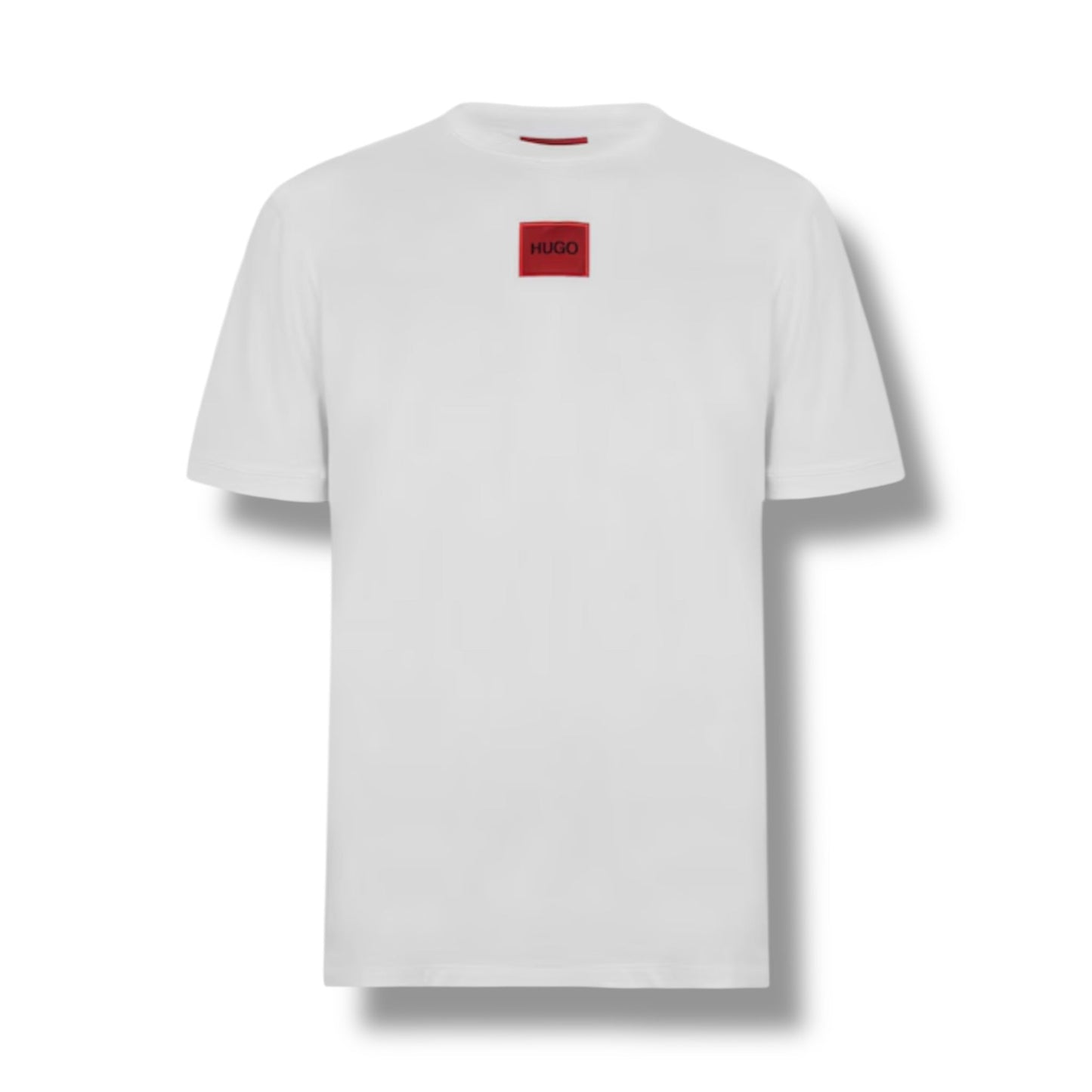 HUGO BOSS HUGO RED PATCH T-SHIRT & JERSEY SHORTS SET WHITE & BLACK