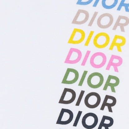 DIOR MULTI VERTICAL LOGO T SHIRT WHITE