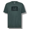 CP COMPANY STAMP LOGO T-SHIRT LAUREL GREEN