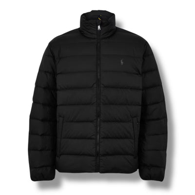 RALPH LAUREN SHORT PUFFER JACKET BLACK