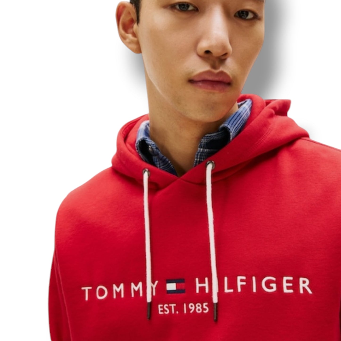 TOMMY HILFIGER LOGO OTTH HOODIE RED