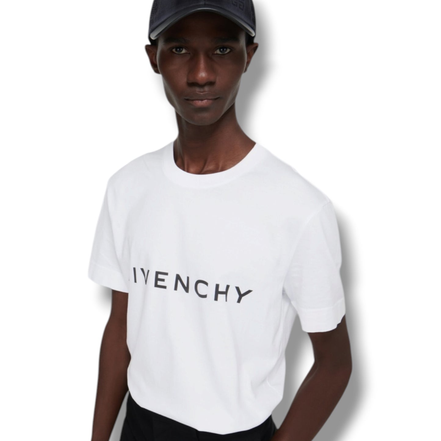 GIVENCHY TYPE LOGO T-SHIRT WHITE