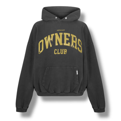 REPRESENT OWNERS BOLD OTTH HOODIE WASHED BLACK