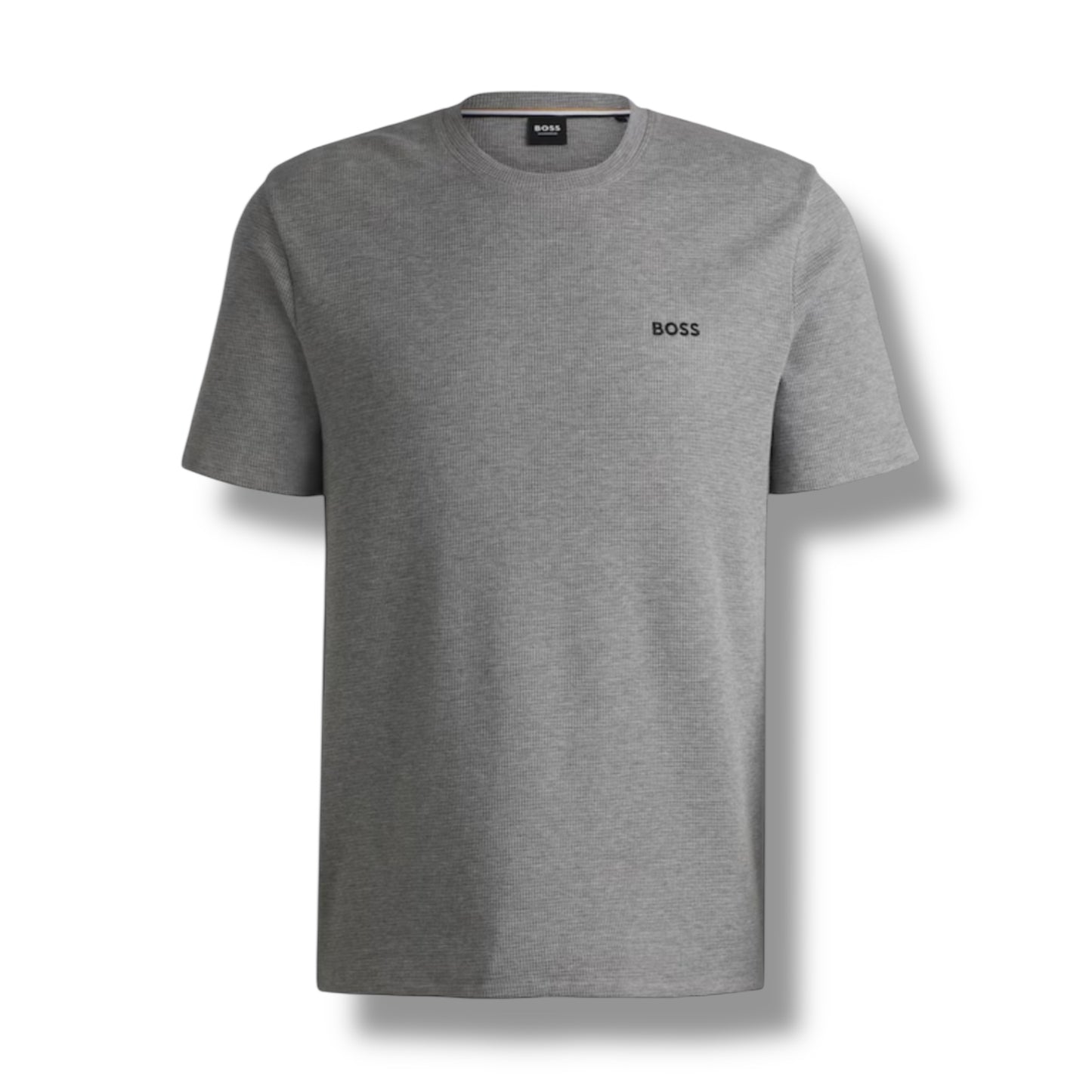 HUGO BOSS WAFFLE JERSEY T-SHIRT & SHORTS SET GREY