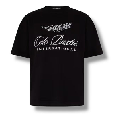 COLE BUXTON INTER FRONT LOGO T-SHIRT BLACK