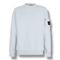 STONE ISLAND ZIP ARM POCKET CREW NECK SWEATSHIRT SKY BLUE