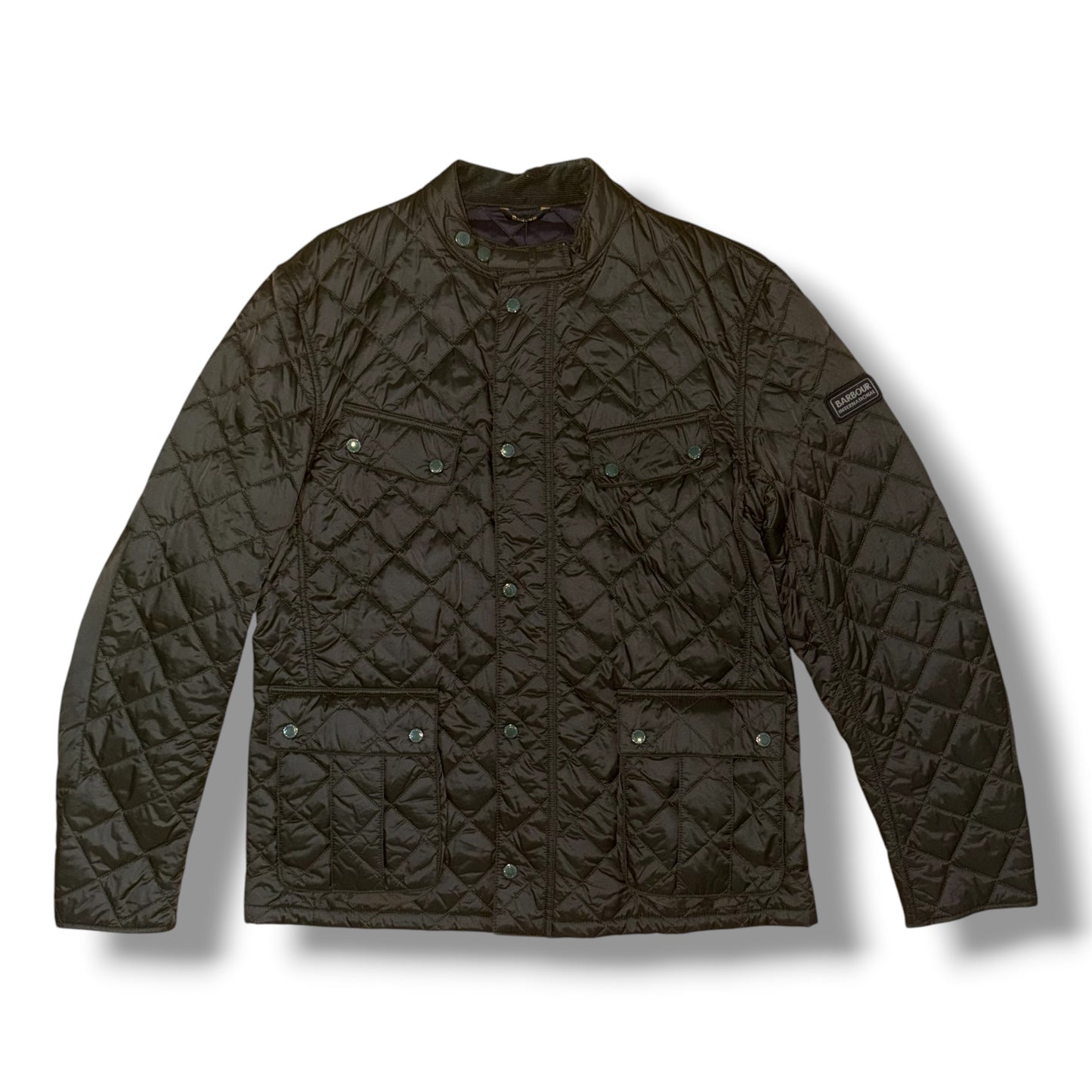 BARBOUR QUILTED JACKET KHAKI GREEN
