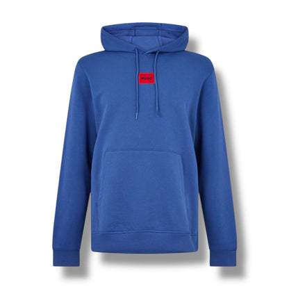 HUGO BOSS HUGO RED PATCH HOODIE & JERSEY SHORTS SET ROYAL BLUE