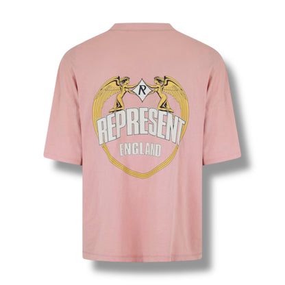 REPRESENT ANGEL BORDER T-SHIRT ROSE PINK