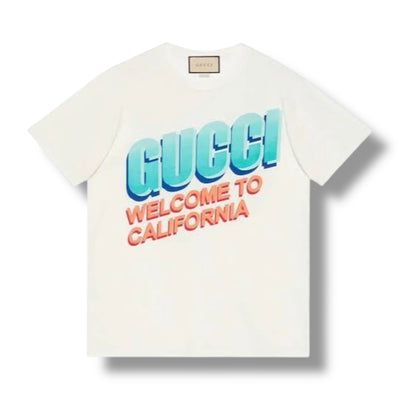 GUCCI WELCOME TO CALIFORNIA T-SHIRT WHITE