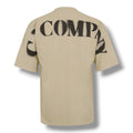 CP COMPANY BACK SHOULDER LOGO T-SHIRT BEIGE