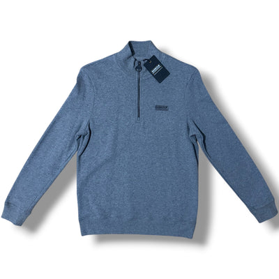 BARBOUR INTERNATIONAL 1/4 ZIP SWEATSHIRT GREY