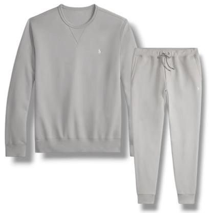 RALPH LAUREN FULL TRACKSUIT SWEATSHIRT & JOGGERS SET SOFT GREY