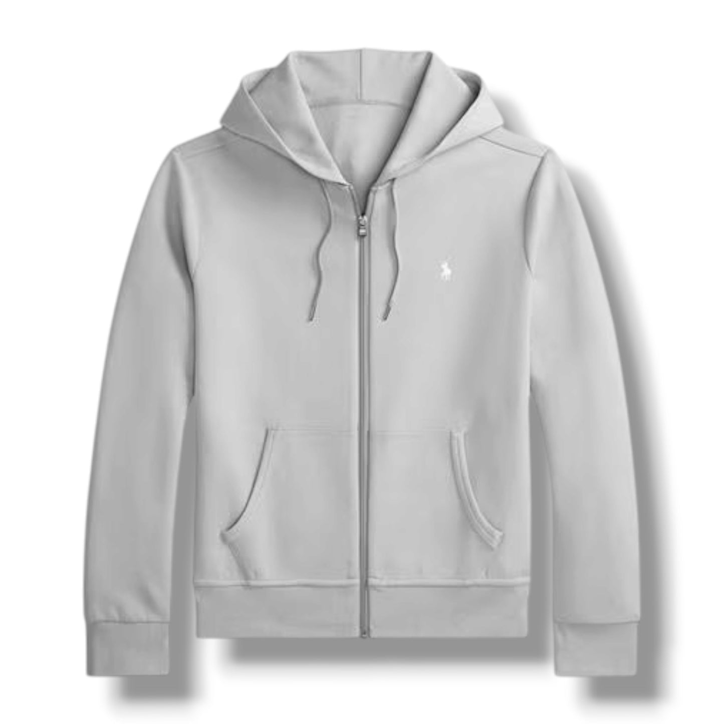 RALPH LAUREN TECH FULL ZIP HOODED TRACKSUIT SOFT GREY
