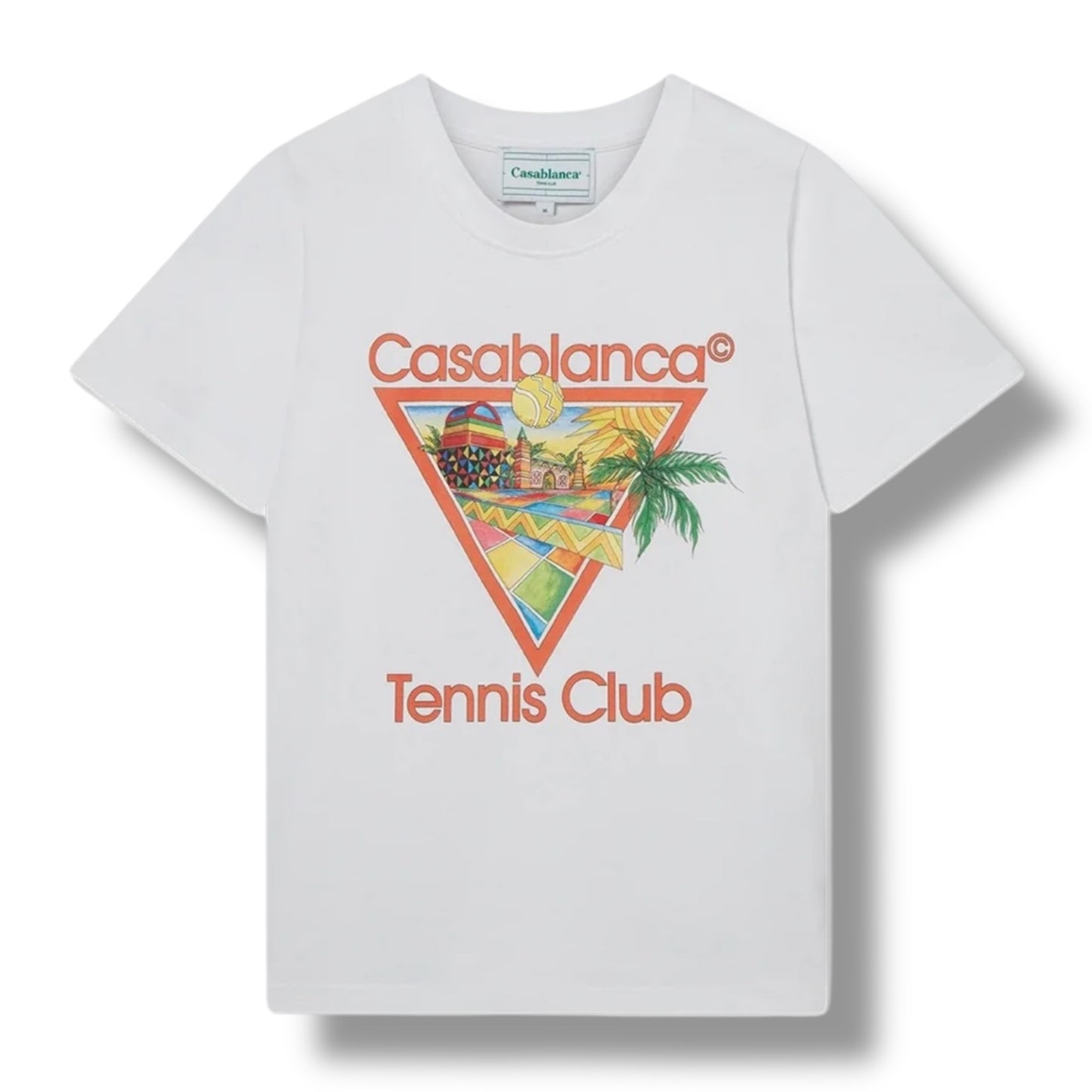CASABLANCA TENNIS CLUB T-SHIRT WHITE