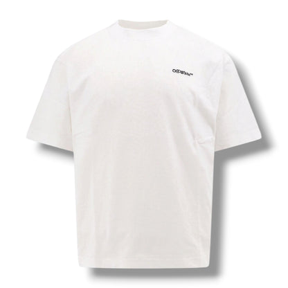 OFF WHITE TATTOO STITCH ARROWS LOGO T-SHIRT WHITE