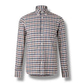 AQUASCUTUM LONG SLEEVED CHECKED SHIRT