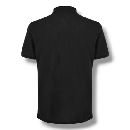 MONCLER TRIPLE LOGO POLO SHIRT BLACK