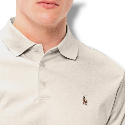 RALPH LAUREN SLIM FIT POLO SHIRT BEIGE