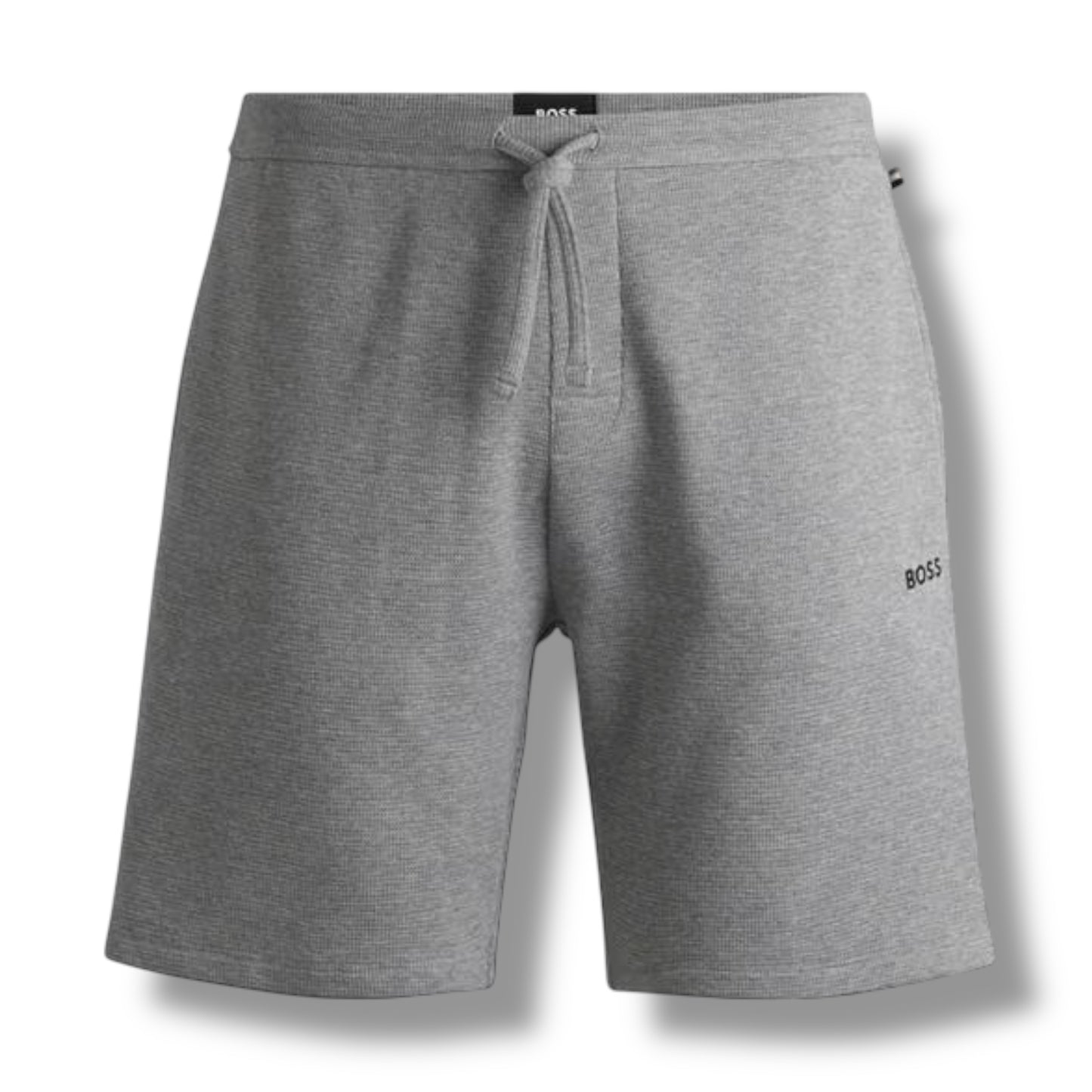 HUGO BOSS WAFFLE JERSEY T-SHIRT & SHORTS SET GREY