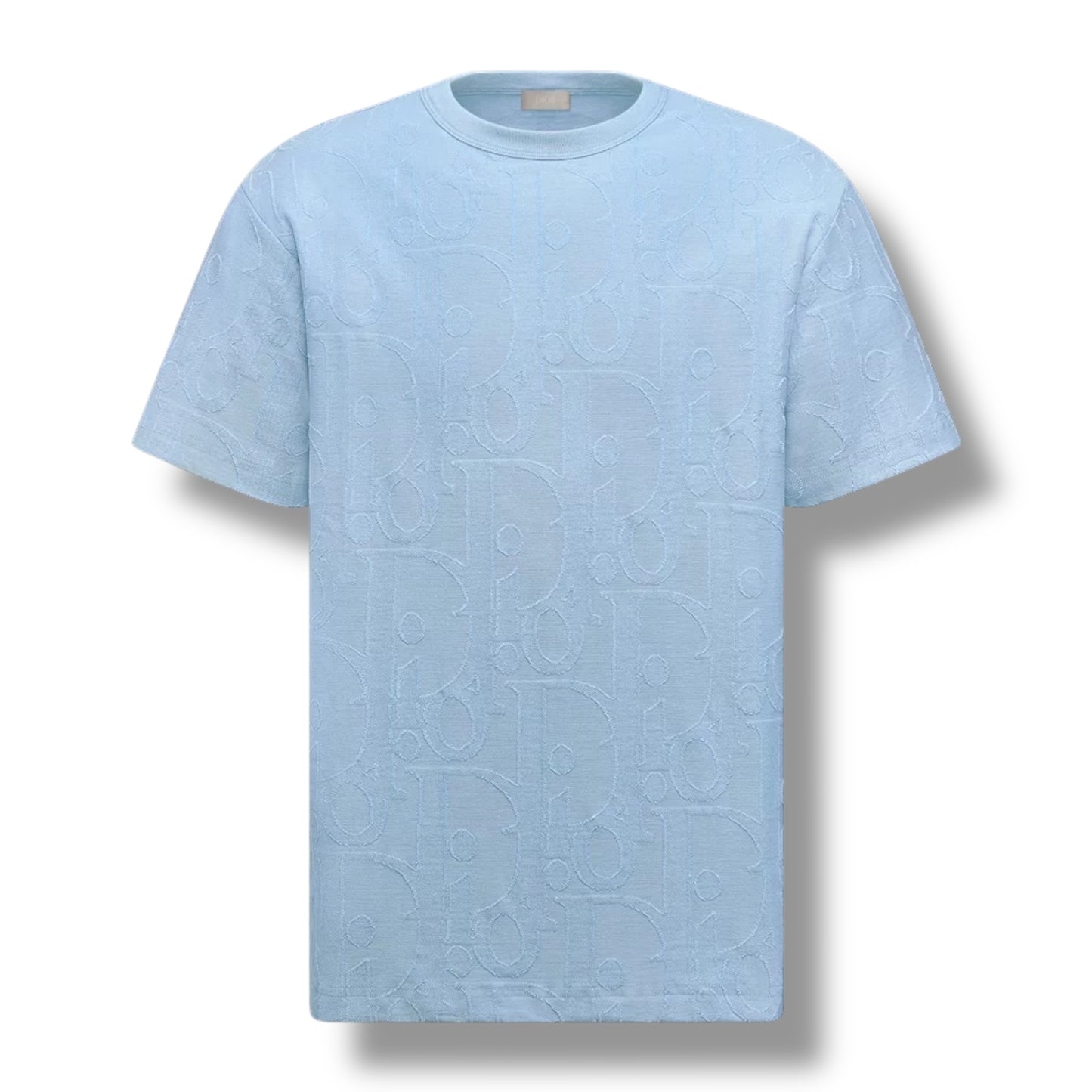 DIOR OBLIQUE ALL OVER LOGO T-SHIRT SKY BLUE