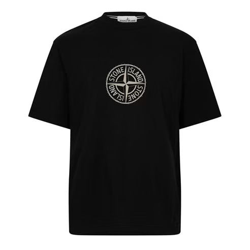 STONE ISLAND ENGINEERING LOGO T-SHIRT BLACK