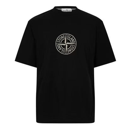 STONE ISLAND ENGINEERING LOGO T-SHIRT BLACK