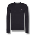 TOMMY HILFIGER THIN KNIT SWEATER NAVY BLUE