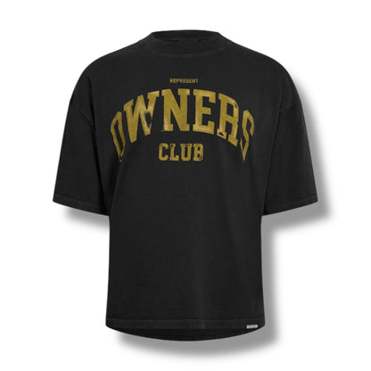 REPRESENT OWNERS CLUB BOLD T-SHIRT WASHED BLACK