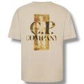 CP COMPANY BACK SAILOR LOGO T-SHIRT BEIGE