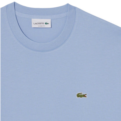 LACOSTE SMALL LOGO T-SHIRT & SWIM SHORTS SET LIGHT BLUE & NAVY BLUE