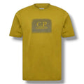 CP COMPANY STAMP LOGO T-SHIRT MOSS GREEN