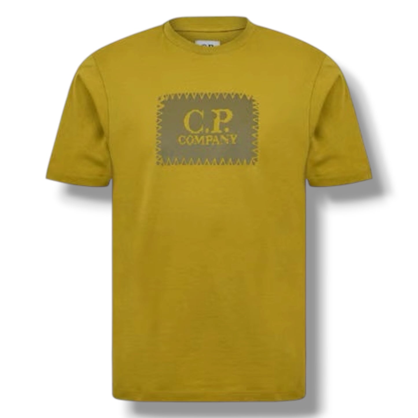 CP COMPANY STAMP LOGO T-SHIRT MOSS GREEN