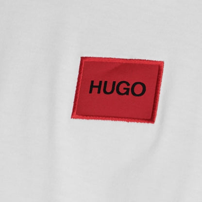 HUGO BOSS HUGO RED PATCH T-SHIRT & JERSEY SHORTS SET WHITE & ROYAL BLUE
