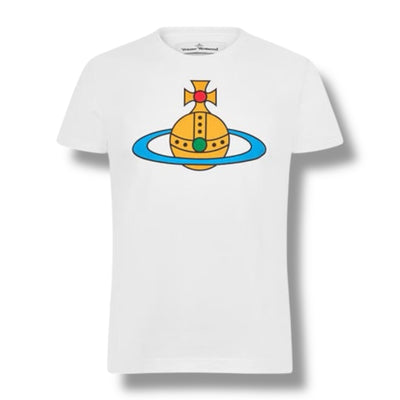 VIVIENNE WESTWOOD LARGE ORB T SHIRT WHITE