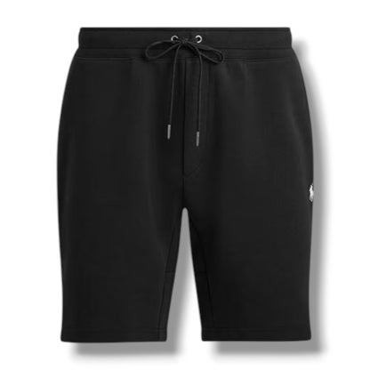 RALPH LAUREN TECH FULL ZIP HOODED SWEATSHIRT & JERSEY SHORTS SET BLACK