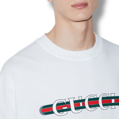 GUCCI INTERWEAVE T-SHIRT WHITE