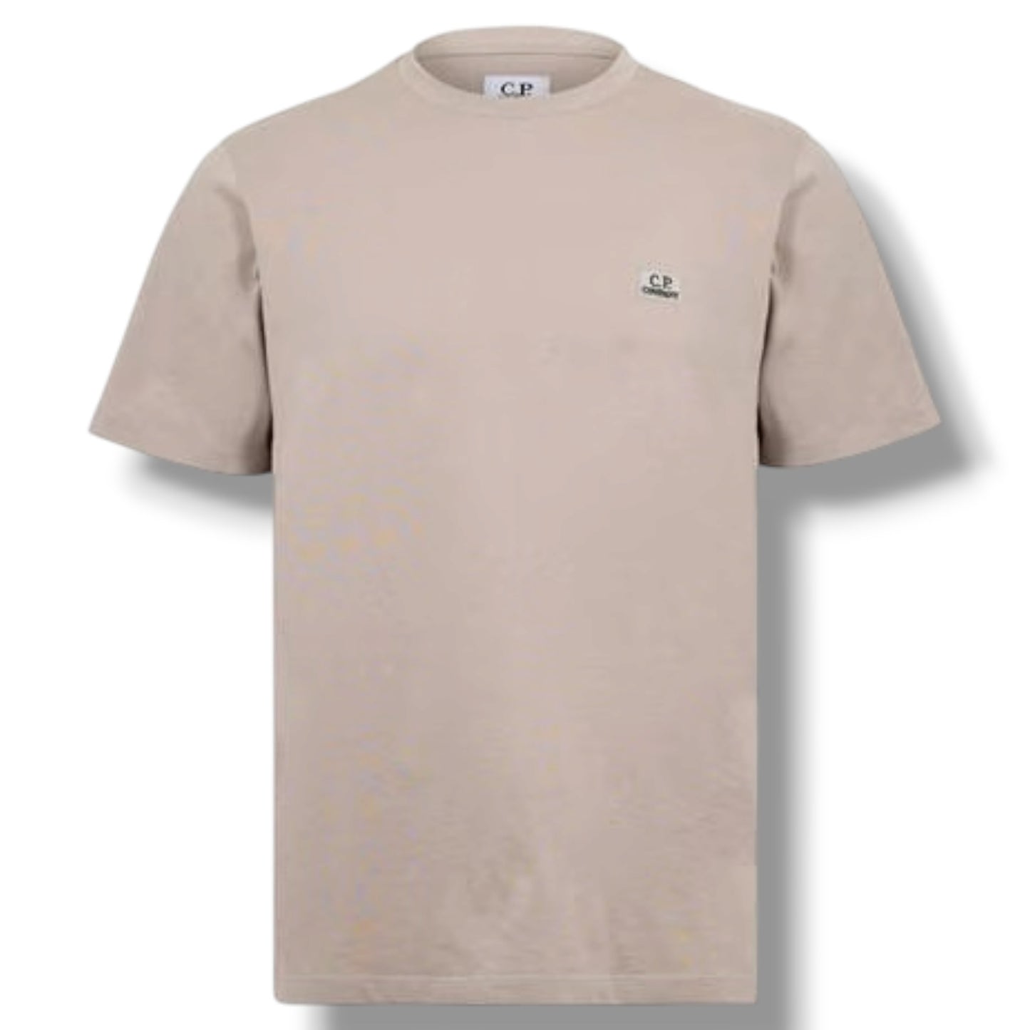 CP COMPANY SMALL LOGO T-SHIRT DOVE GREY