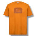 CP COMPANY STAMP LOGO T-SHIRT ORANGE